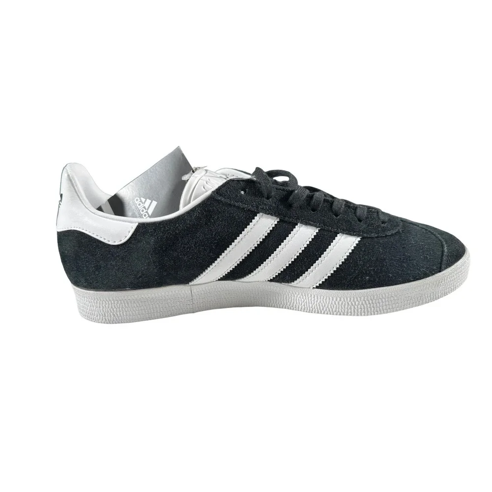 Adidas Originals Gazelle Mens Core Black White Suede Sneakers BB5476 Size 11